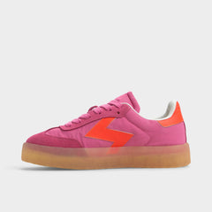 Retrostep Bright Pink Women's Low top sneakers - Low top sneaker Jogger sole