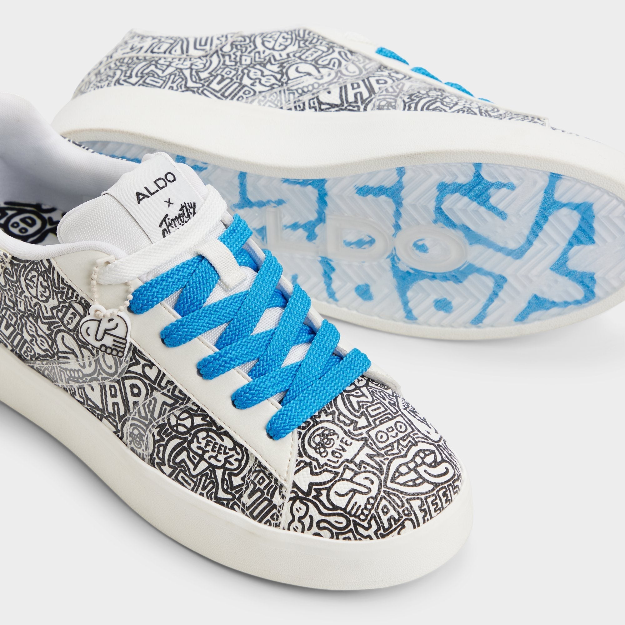 Timothy in Goodman White Black - Women's low top sneaker Cup sole