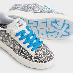 Timothy in Goodman White Black - Women's low top sneaker Cup sole