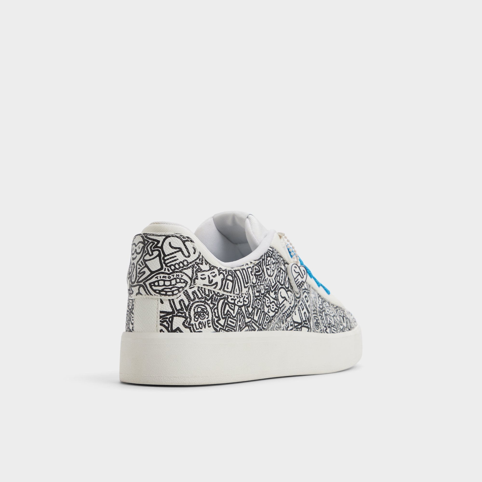 Timothy in Goodman White Black - Women's low top sneaker Cup sole