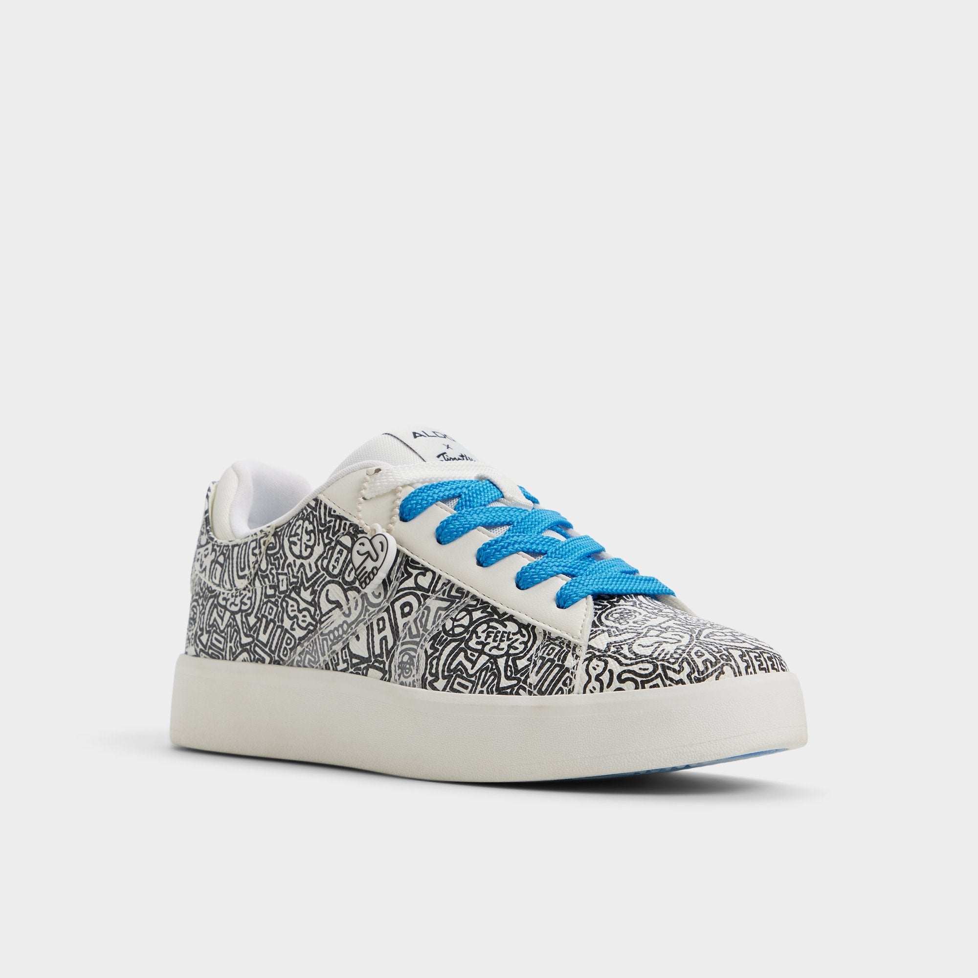Timothy in Goodman White Black - Women's low top sneaker Cup sole