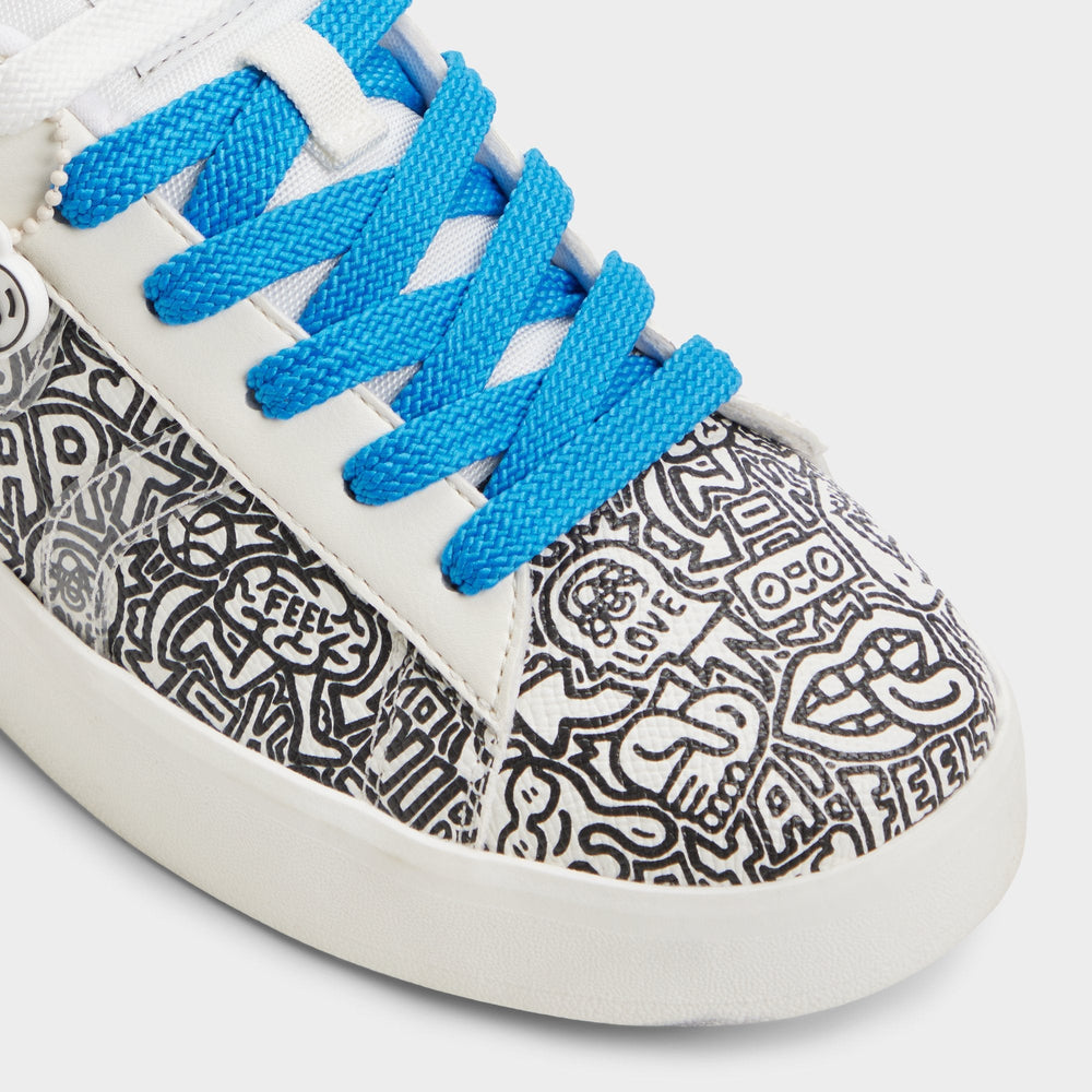 Timothy in Goodman White Black - Women's low top sneaker Cup sole