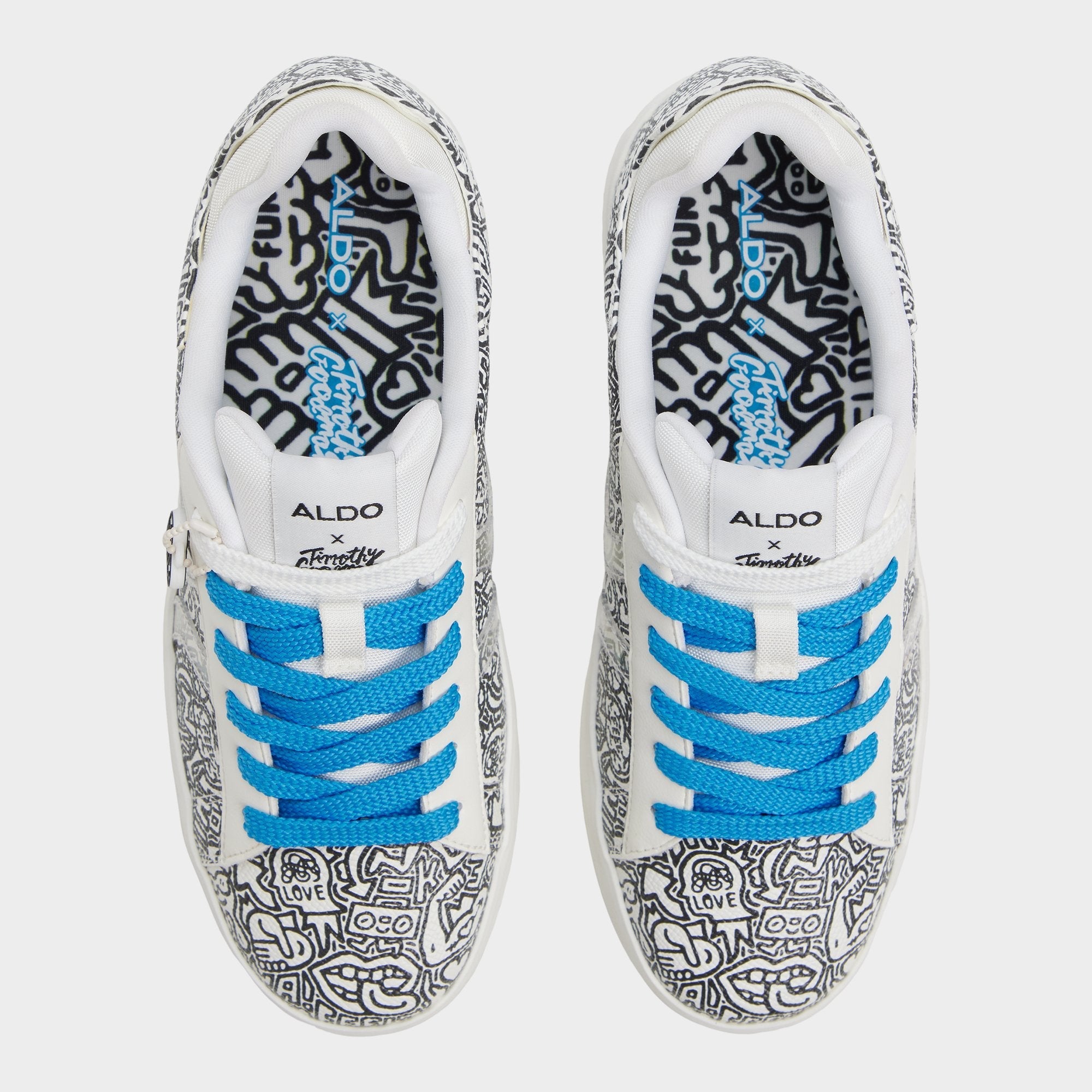 Timothy in Goodman White Black - Women's low top sneaker Cup sole