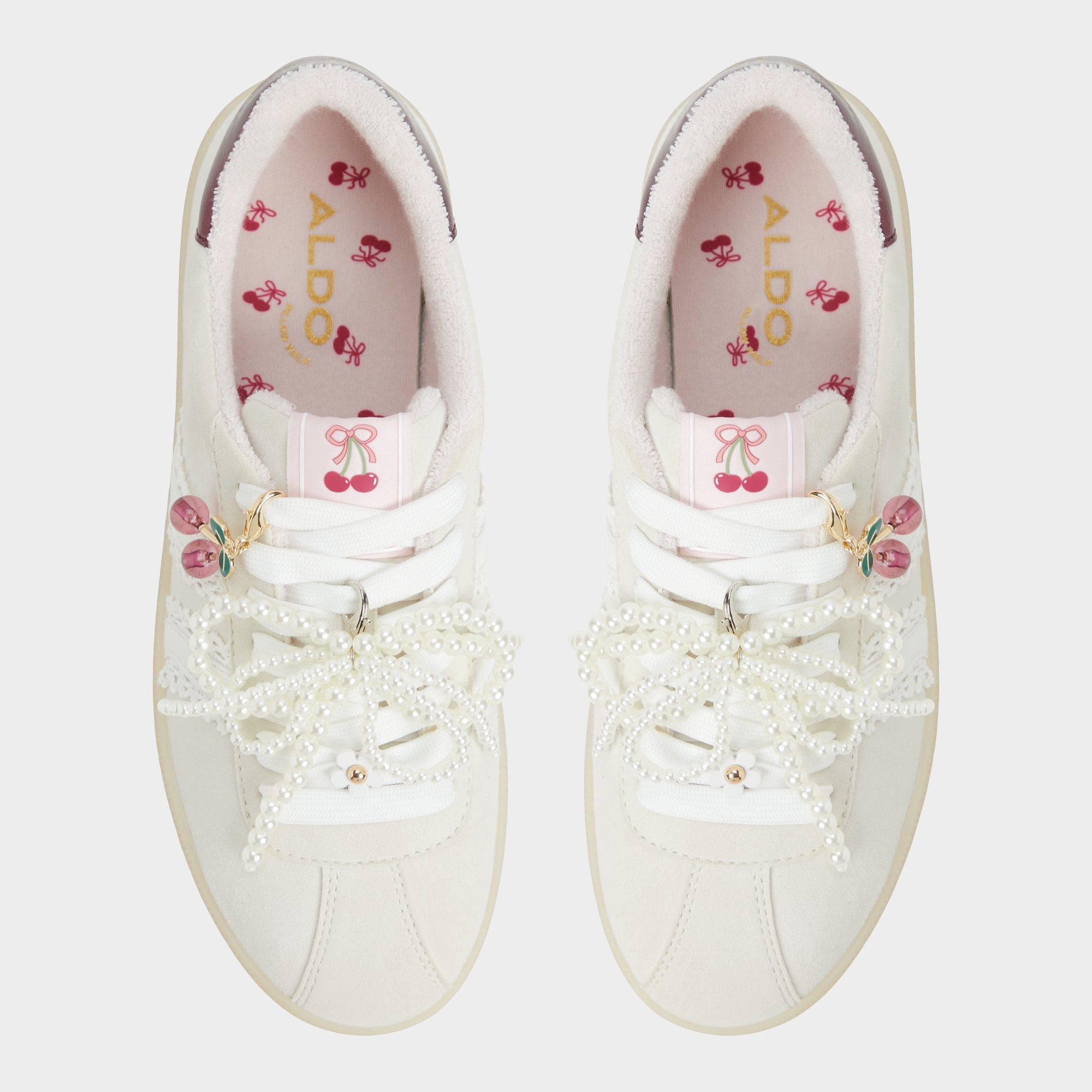 Sweetthing White/Bone Women's Low top sneakers - Low top sneaker Cup sole