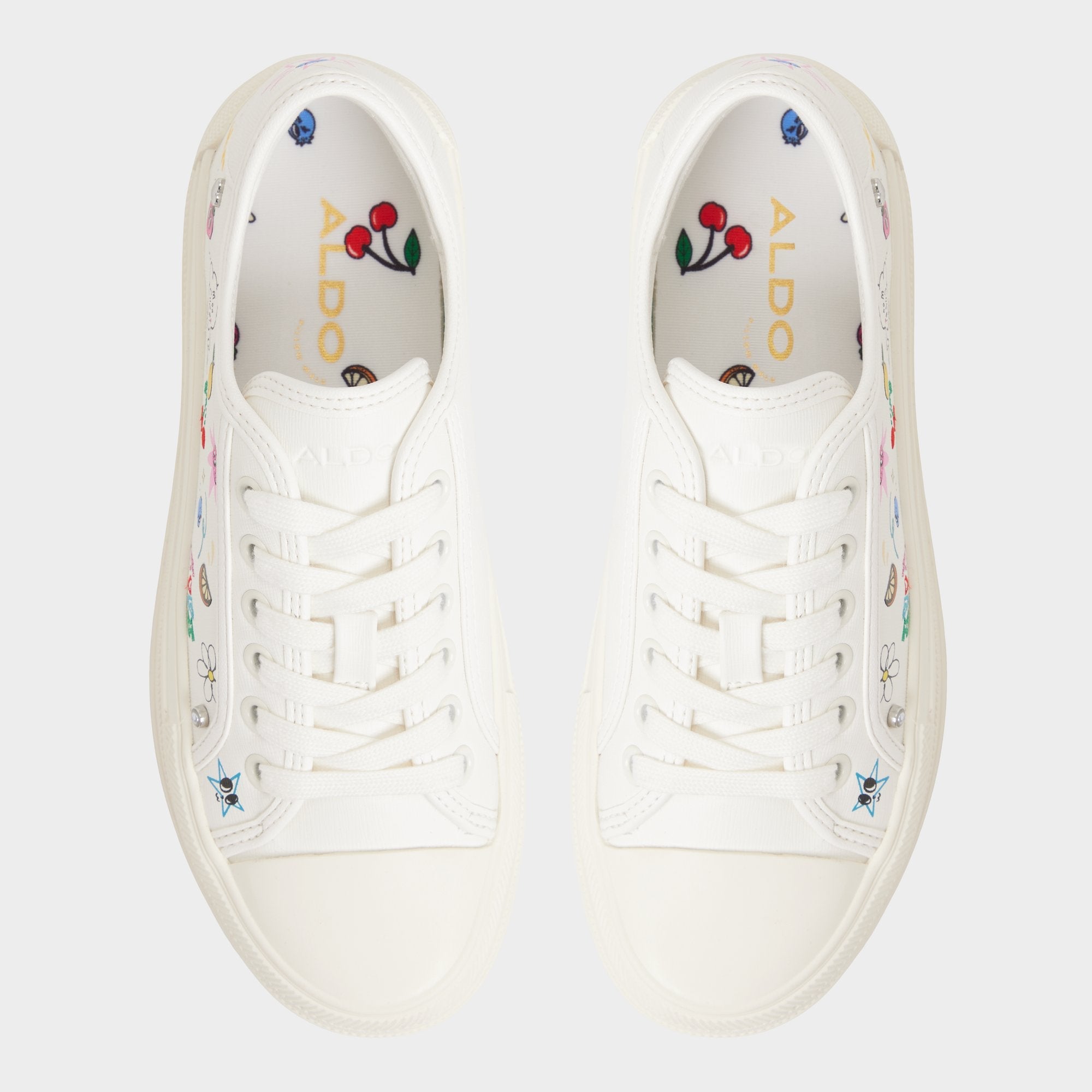 Rayes White/Multi Women's Low top sneakers - Sneaker Platform