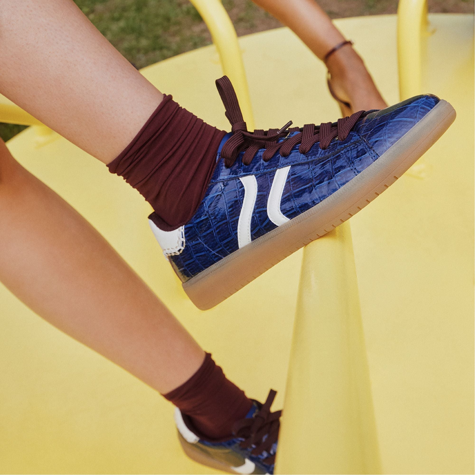 Chicsneaker2 Navy Women's Low top sneakers - Sneaker Cup sole