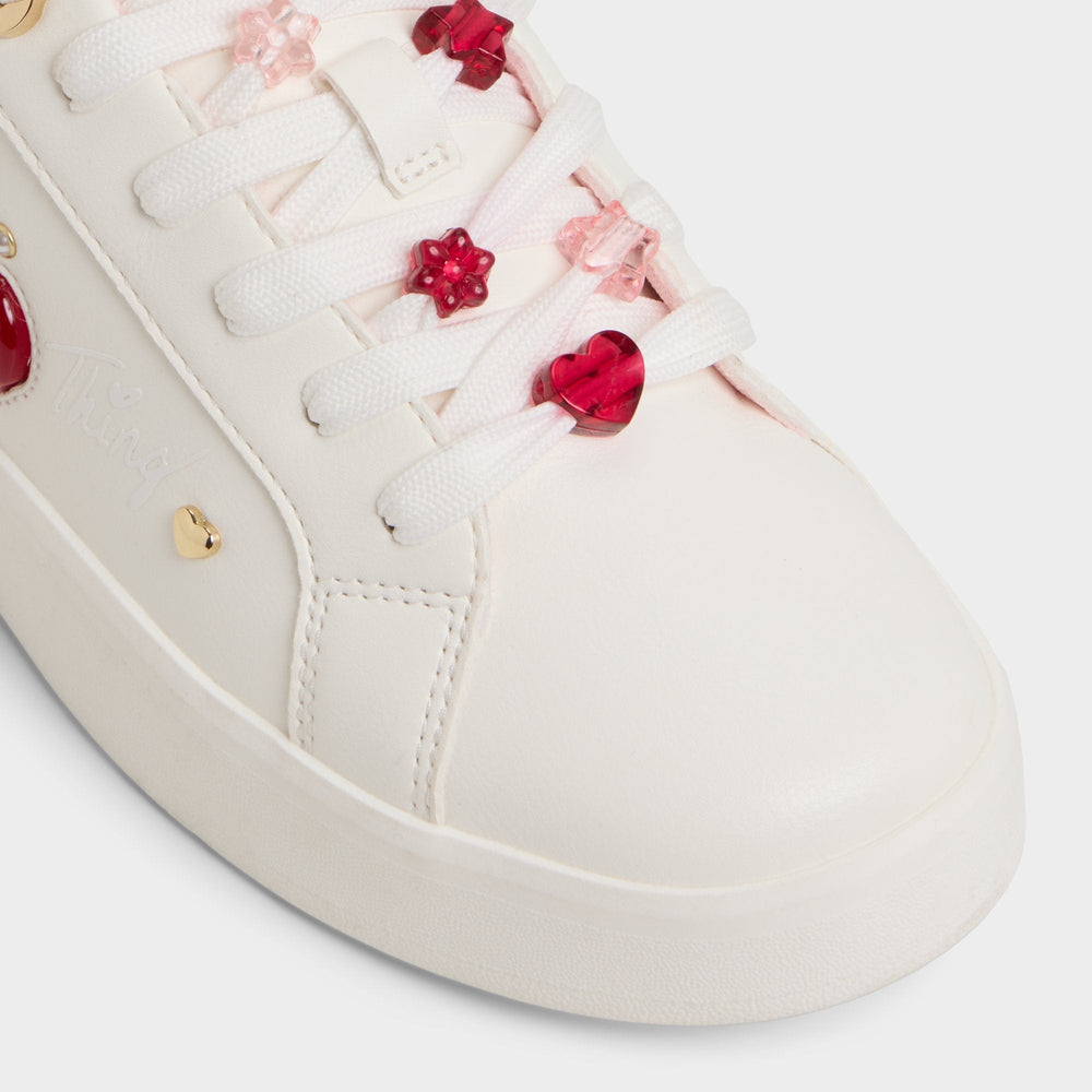Platform Cherrylove White Women's Low top sneakers - Low top sneaker