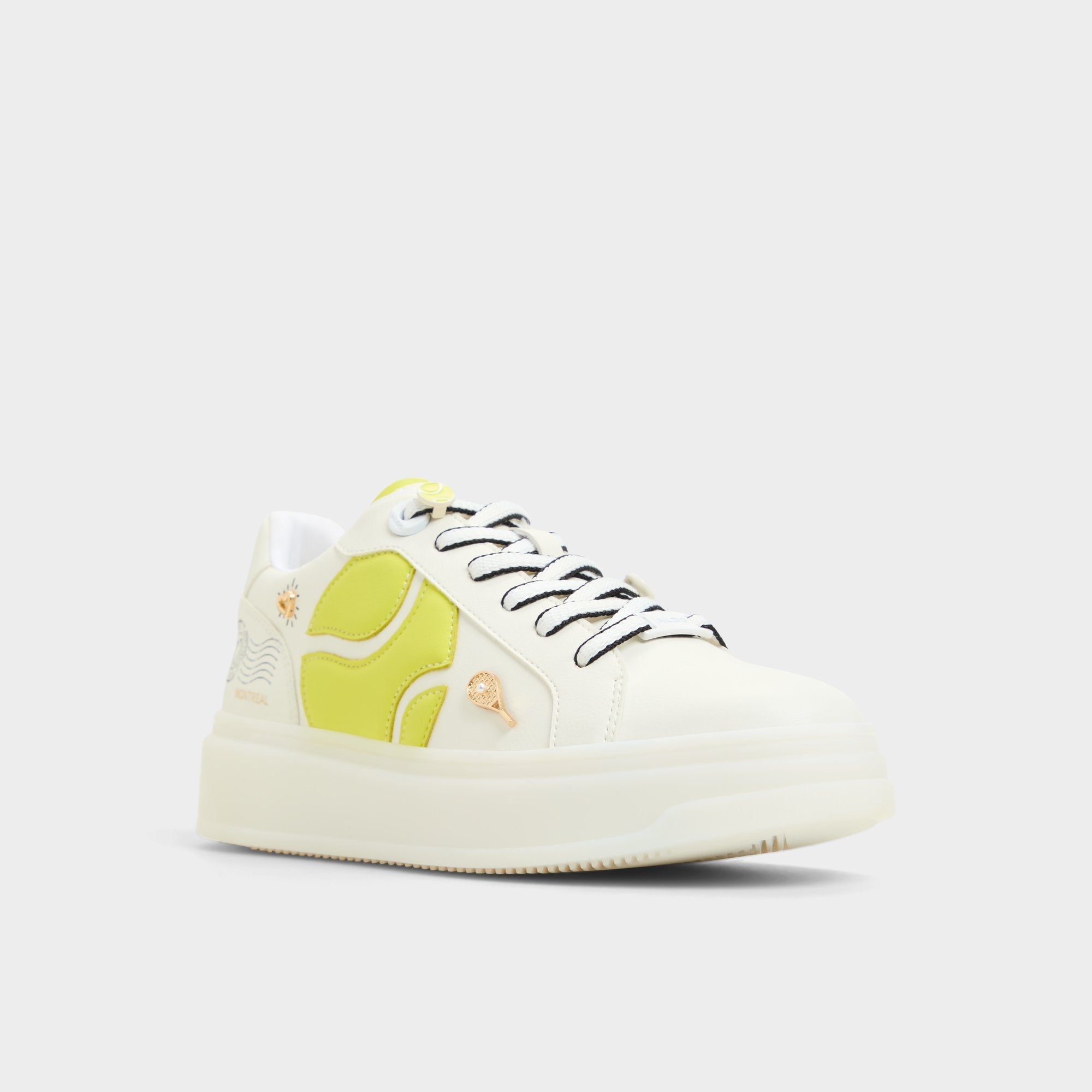 Clubchamp White Combo Women's Platform and wedge sneakers - Low top sneaker