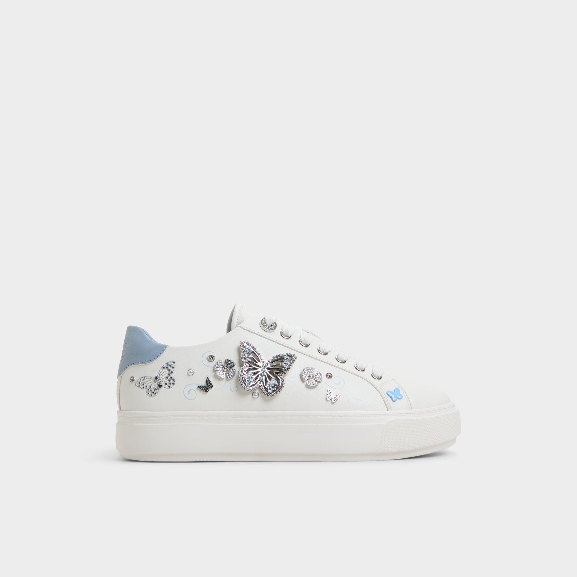 Saxony White/Multi Women's Platform and wedge sneakers - Low top sneaker
