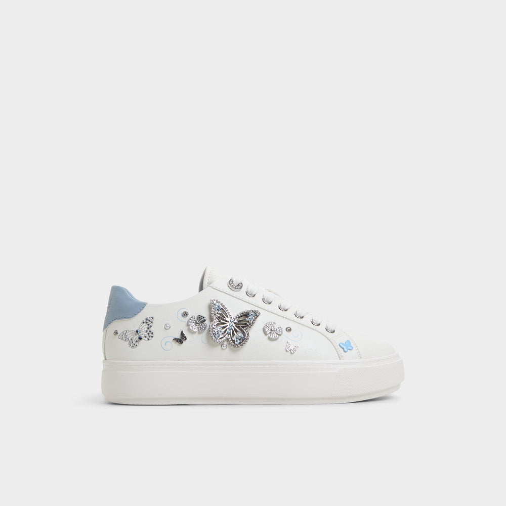 Saxony White/Multi Women's Platform and wedge sneakers - Low top sneaker