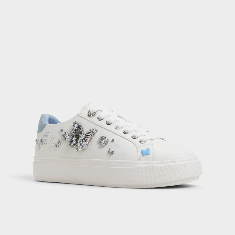 Saxony White/Multi Women's Platform and wedge sneakers - Low top sneaker