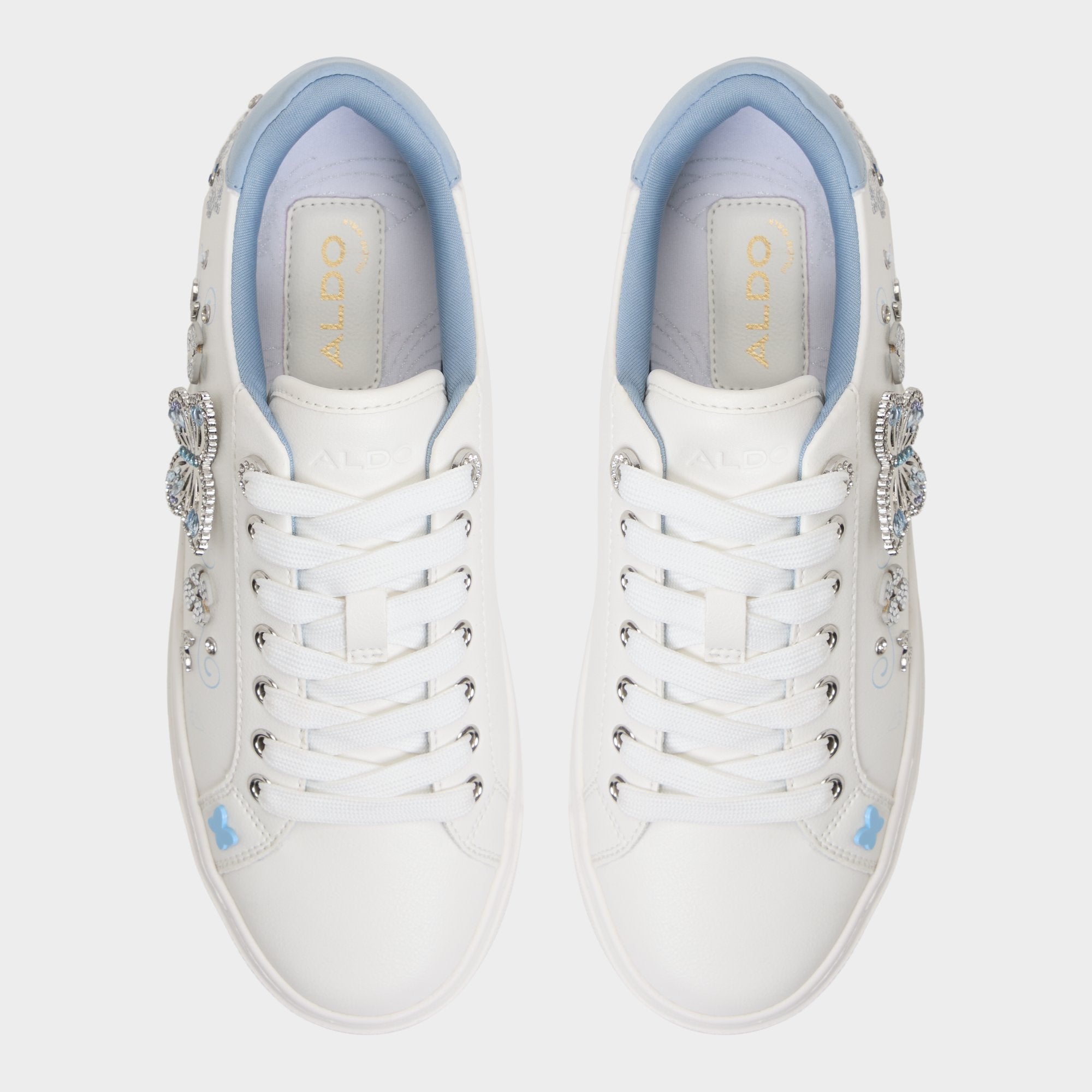 Saxony White/Multi Women's Platform and wedge sneakers - Low top sneaker