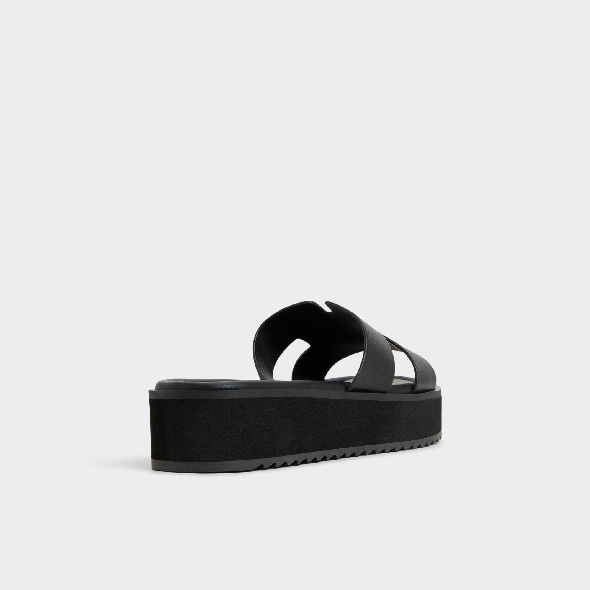 Anayelie in Black - Slide sandal Platform