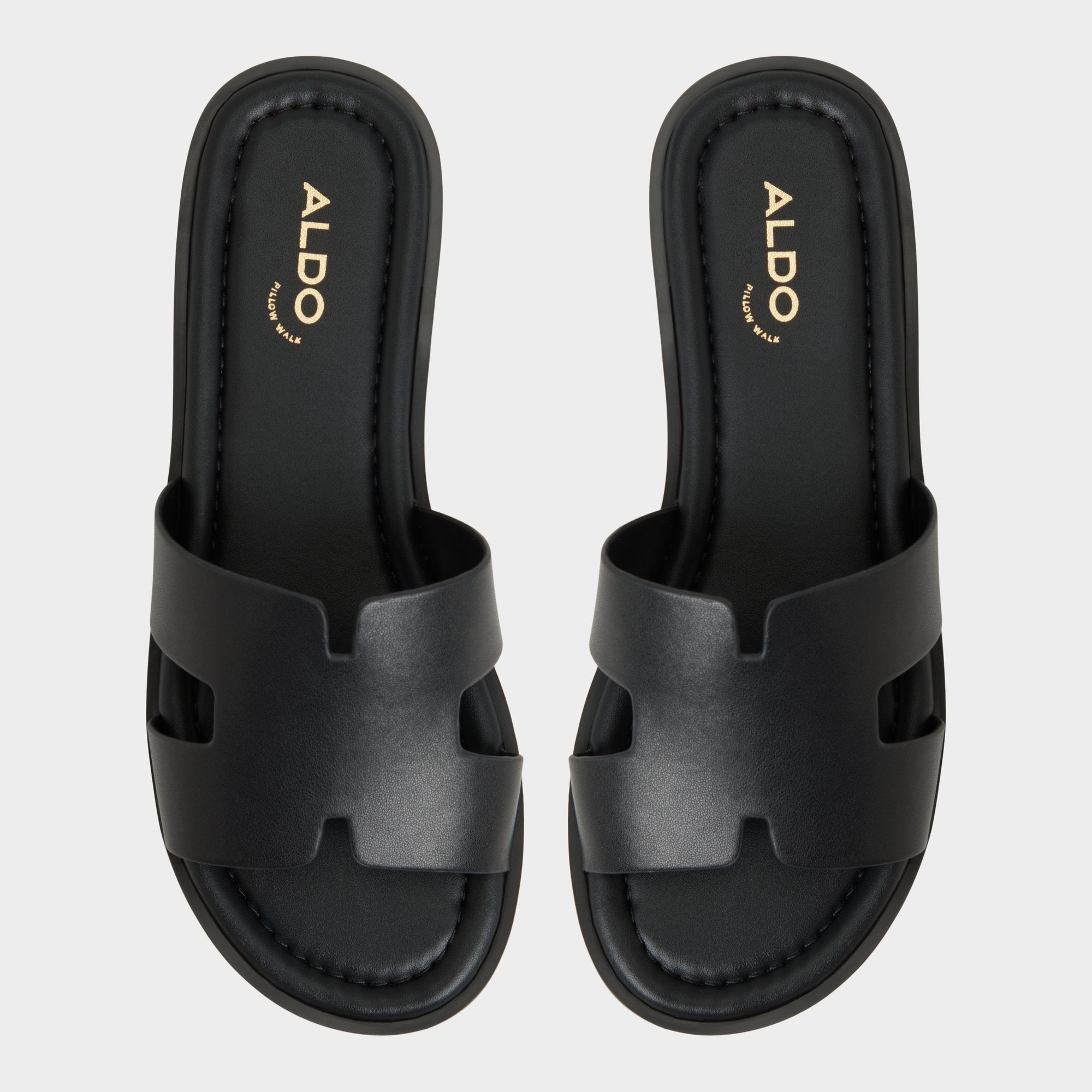 Anayelie in Black - Slide sandal Platform