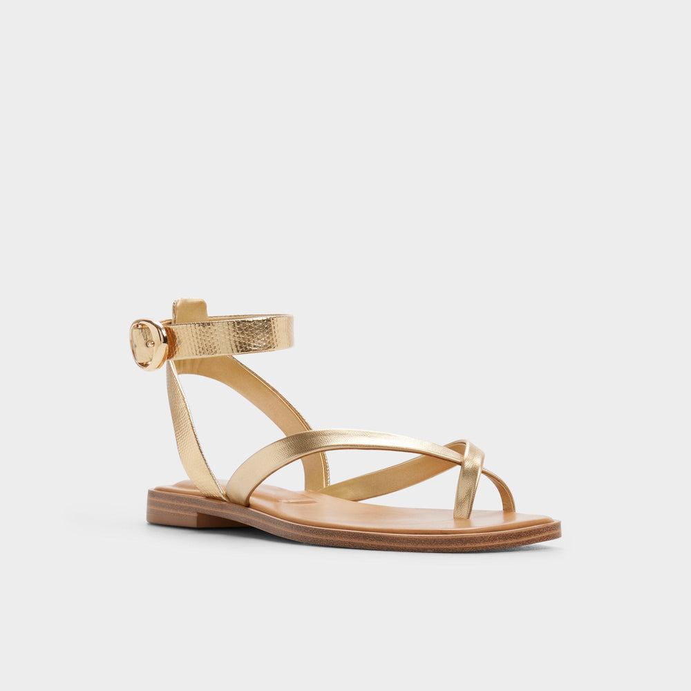 Daressi in Gold - Flat sandal