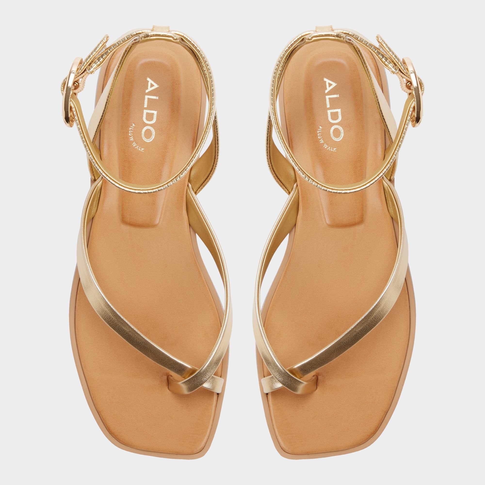 Daressi in Gold - Flat sandal
