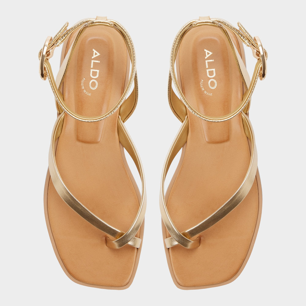 Daressi in Gold - Flat sandal