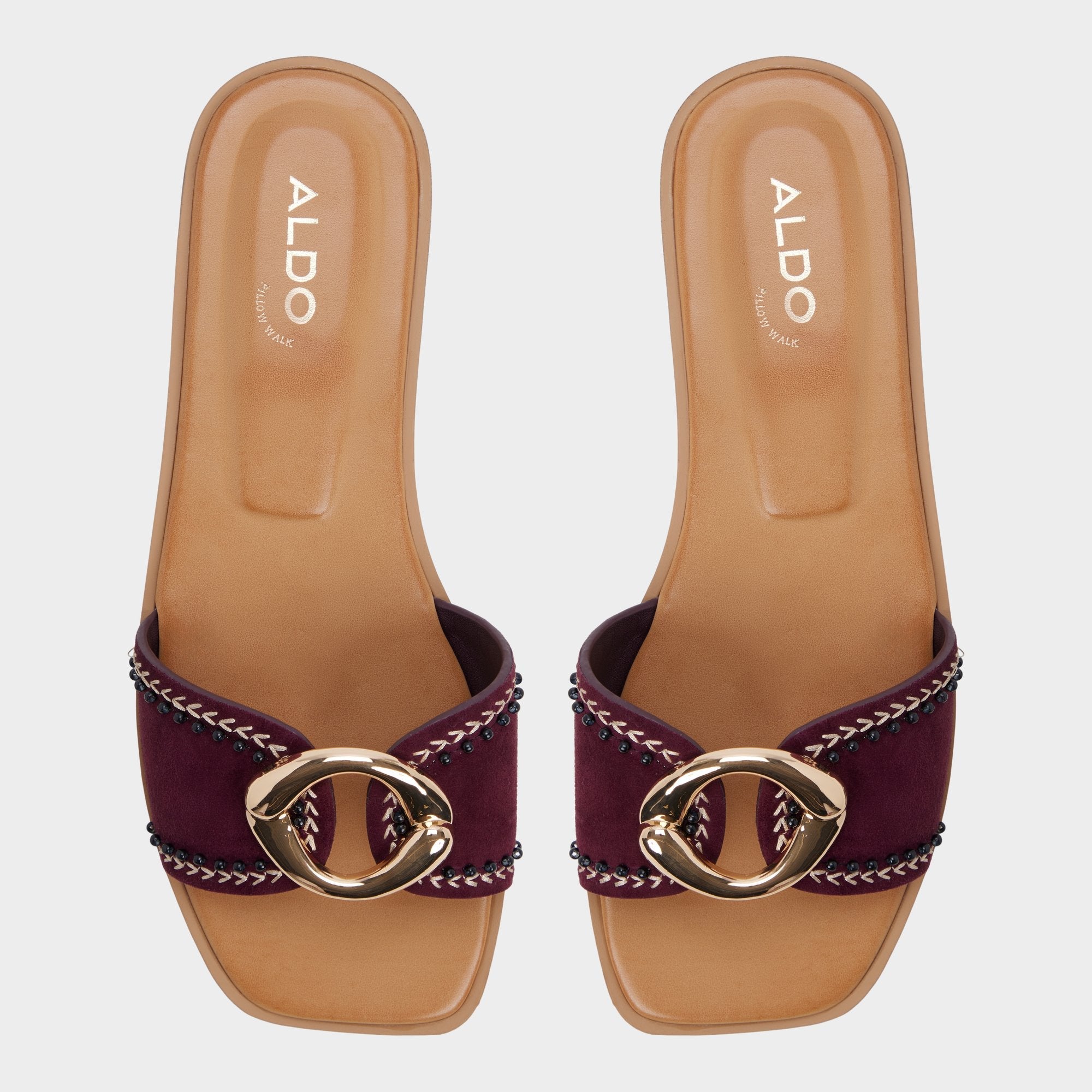 Biggin in Bordo - Slide sandal
