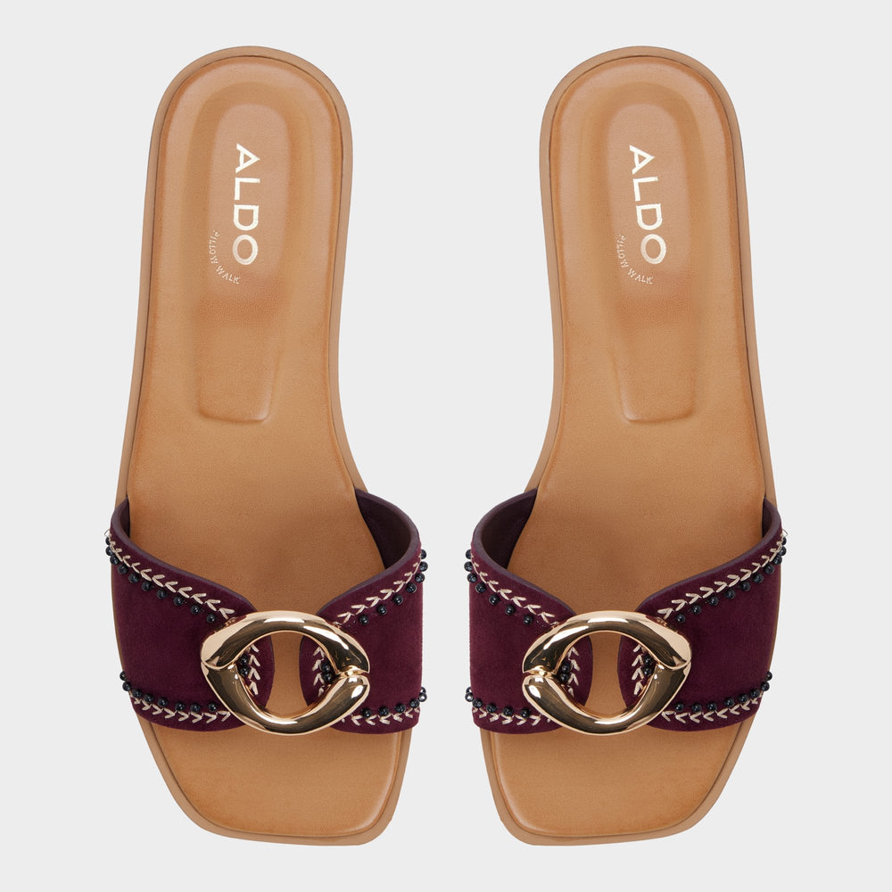 Biggin in Bordo - Slide sandal