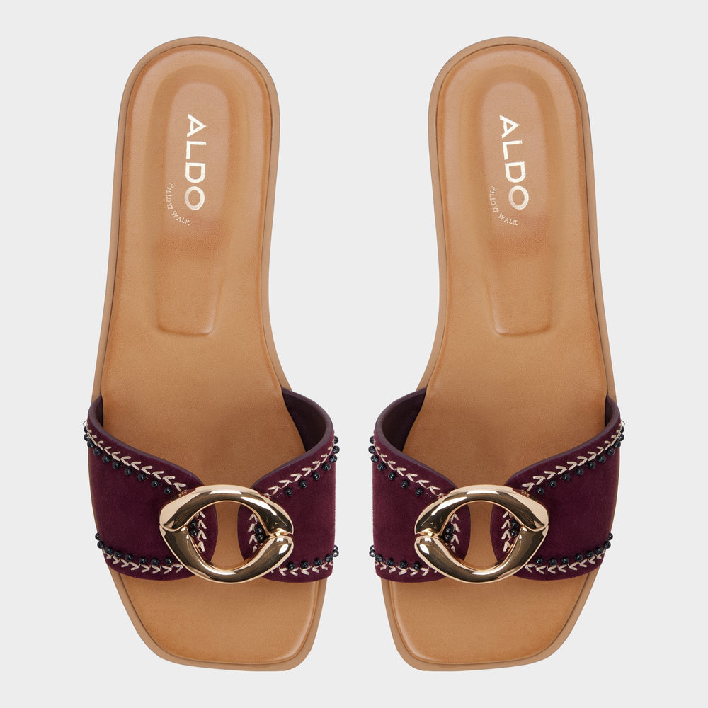 Biggin in Bordo - Slide sandal