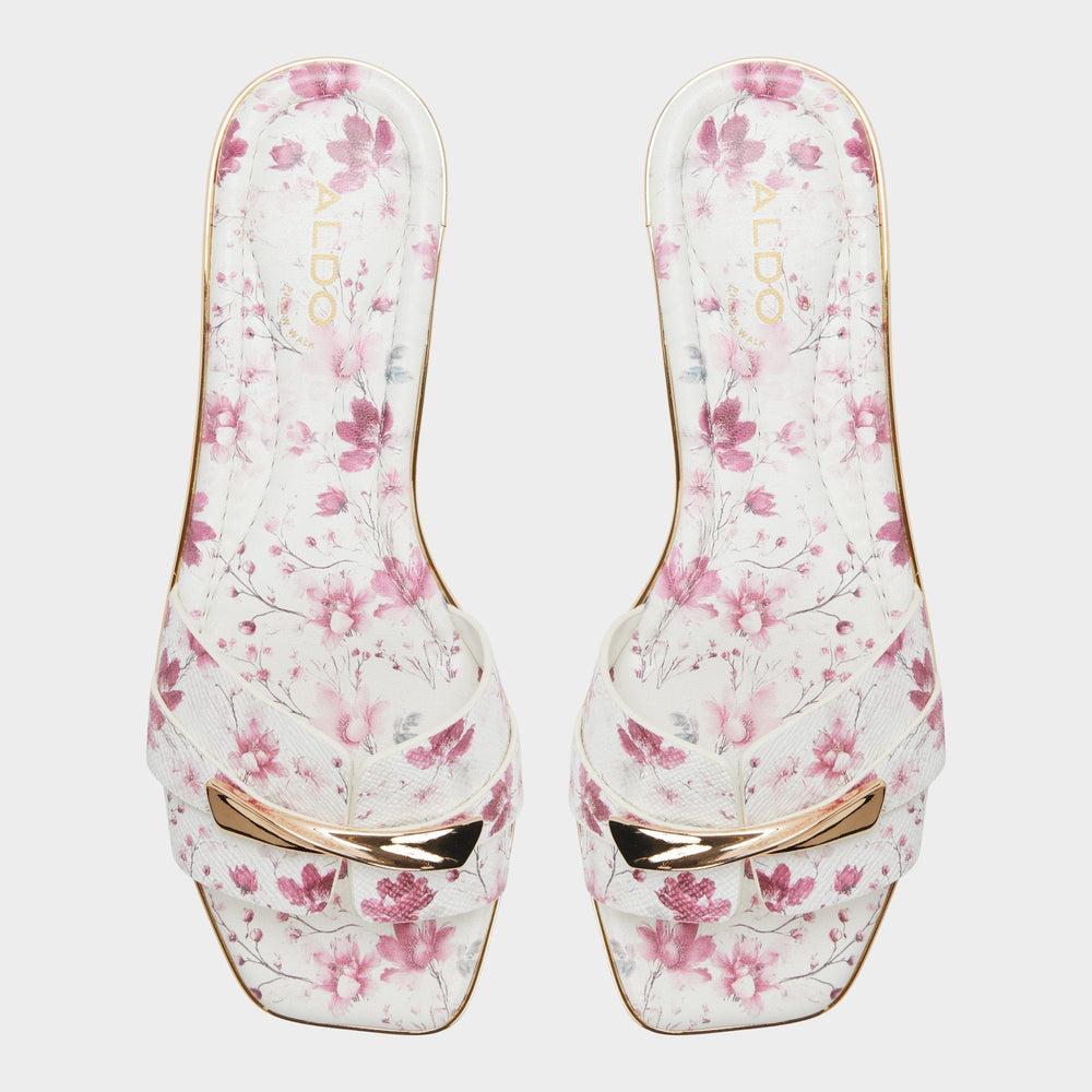 Darlina in White Combo - Slide sandal