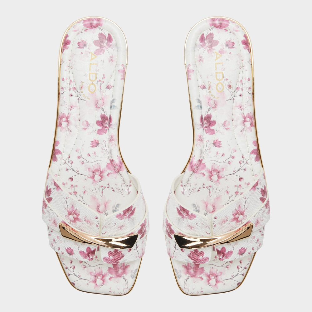 Darlina in White Combo - Slide sandal