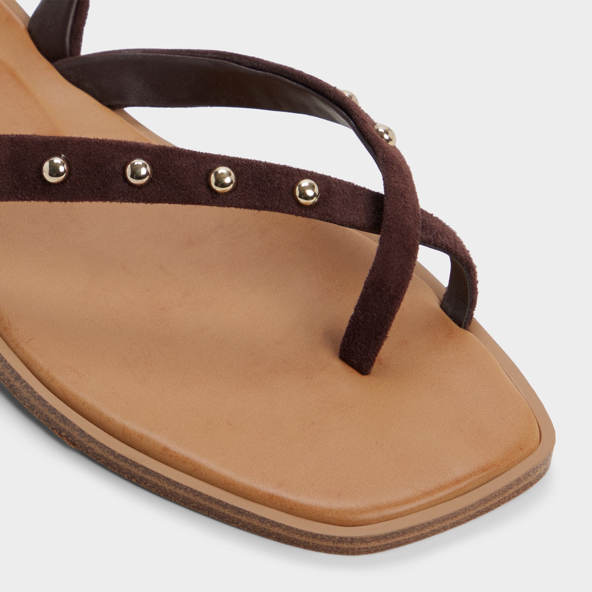 Daressi in Dark Brown - Flat sandal