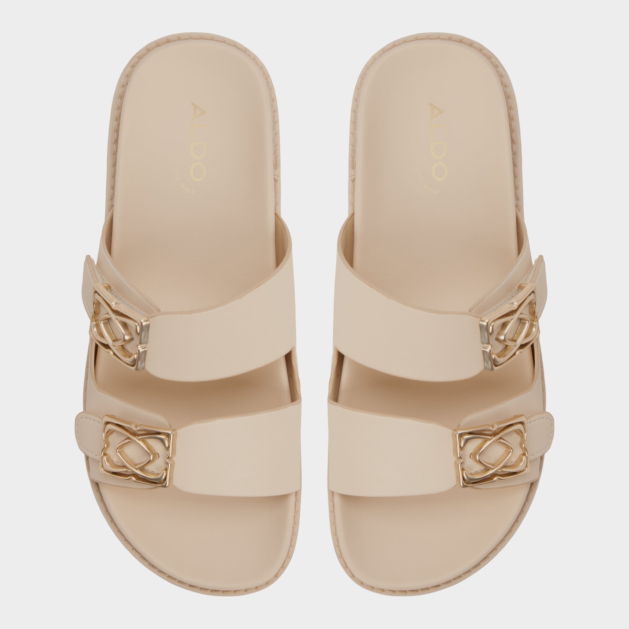 Footbed sandal Mungos in Cream - Footbed sandal