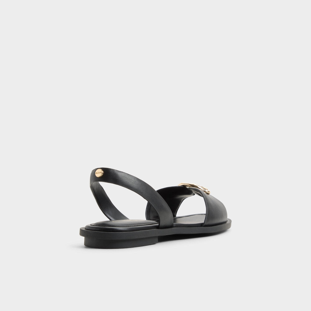 Calelian in Black - Flat sandal