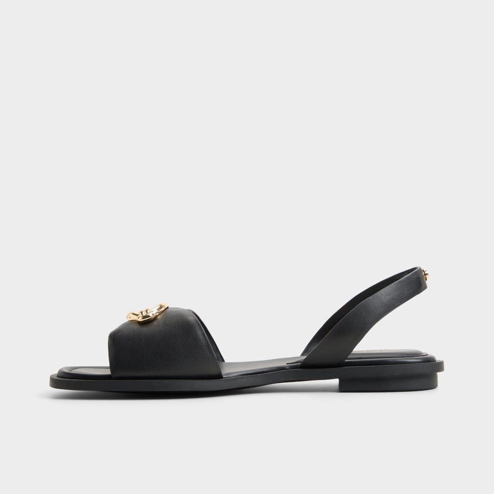 Calelian in Black - Flat sandal
