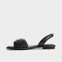 Calelian in Black - Flat sandal