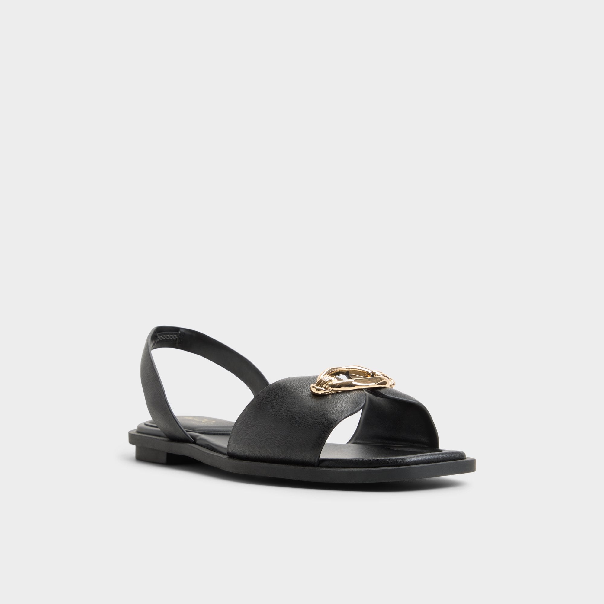 Calelian in Black - Flat sandal