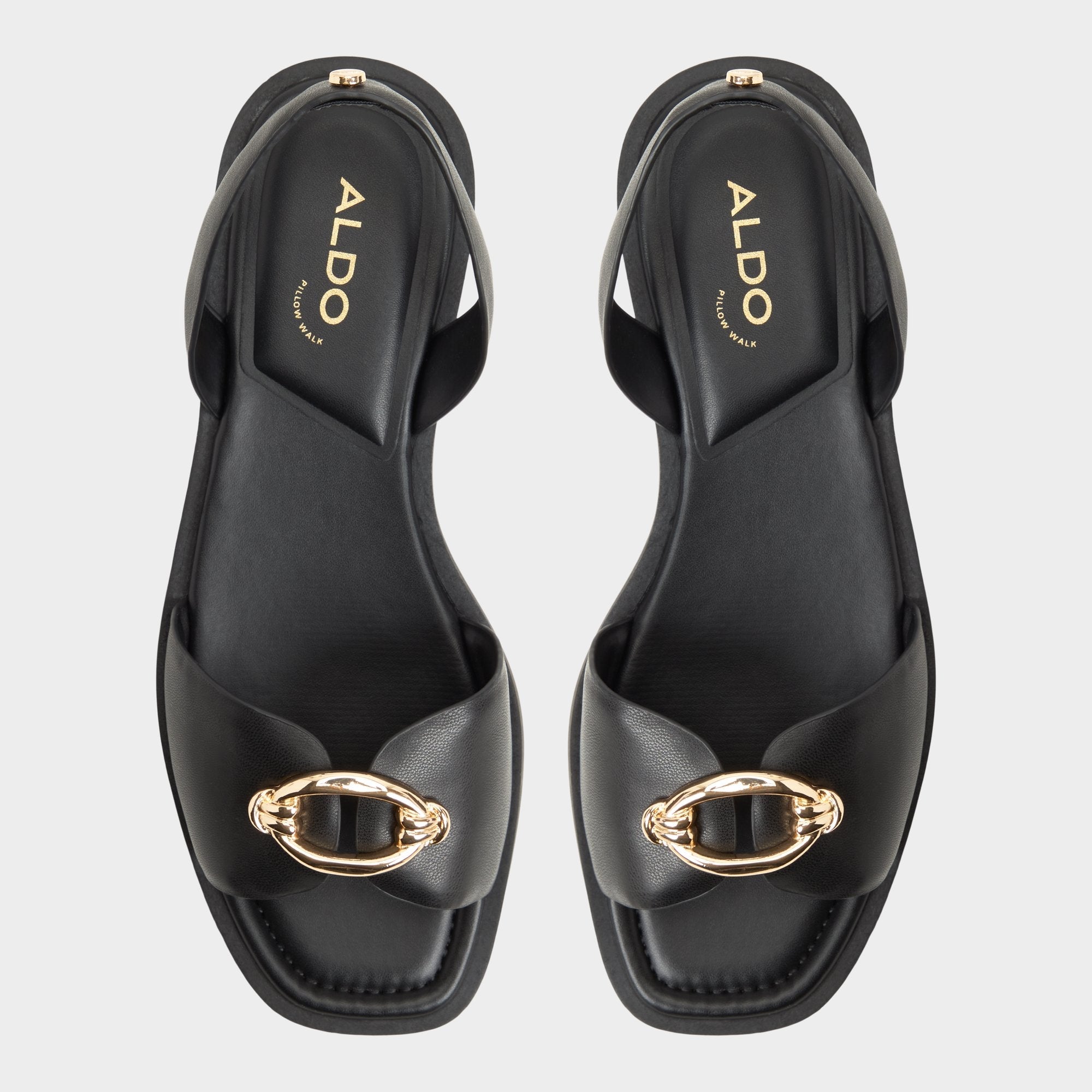 Calelian in Black - Flat sandal