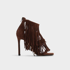 Nahana in Dark Brown - Strappy heeled sandal Stiletto heel