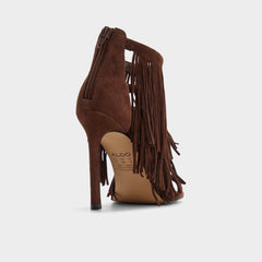Nahana in Dark Brown - Strappy heeled sandal Stiletto heel