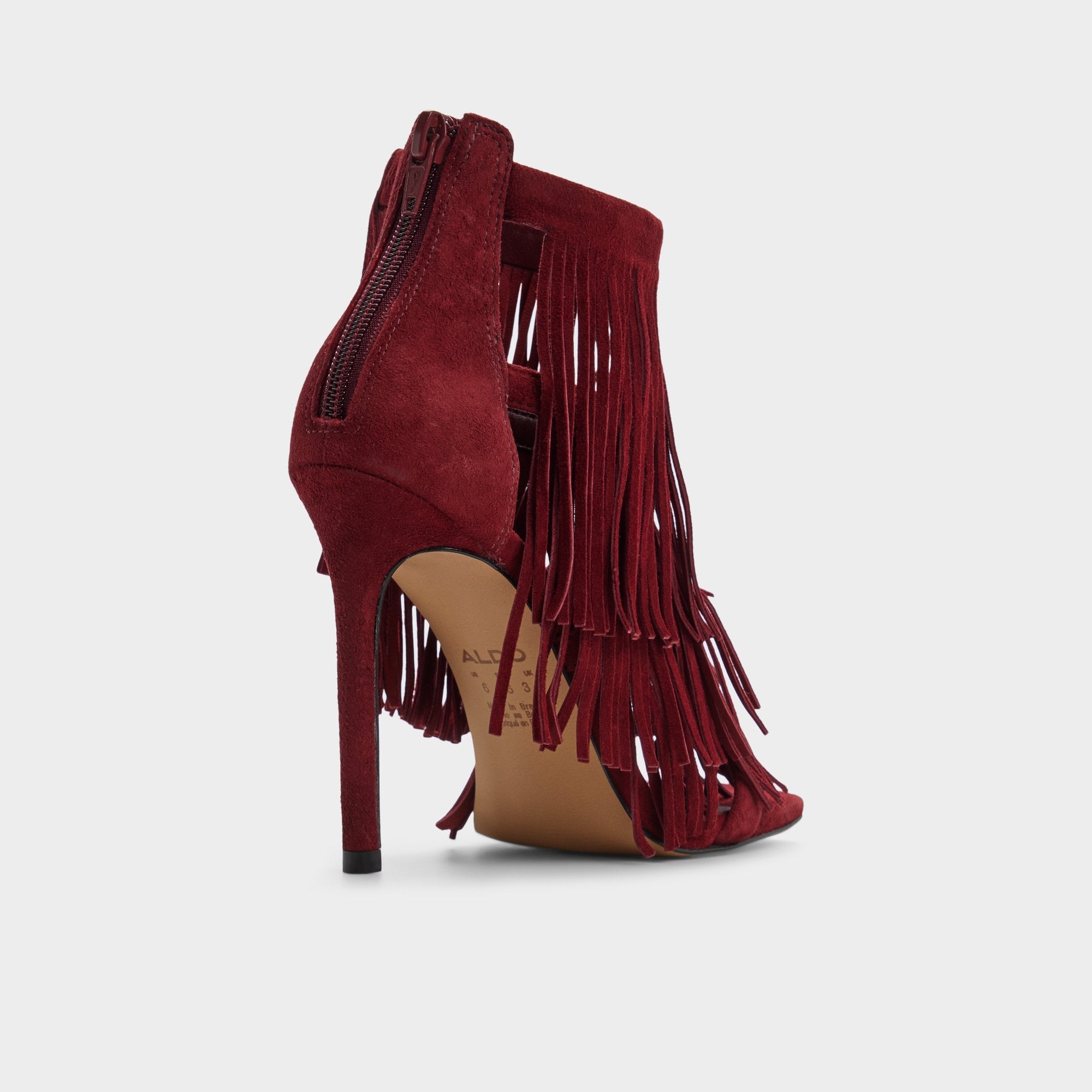 Nahana in Bordo - Strappy heeled sandal Stiletto heel