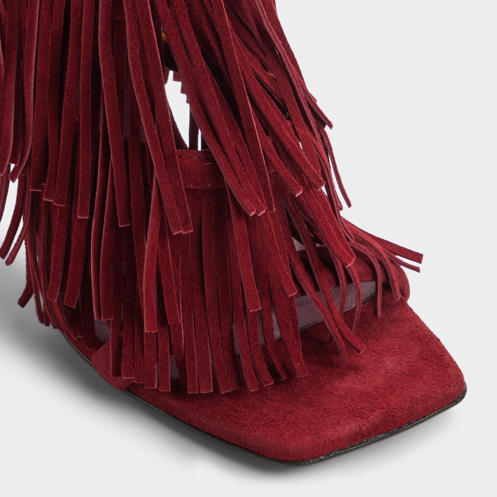 Nahana in Bordo - Strappy heeled sandal Stiletto heel