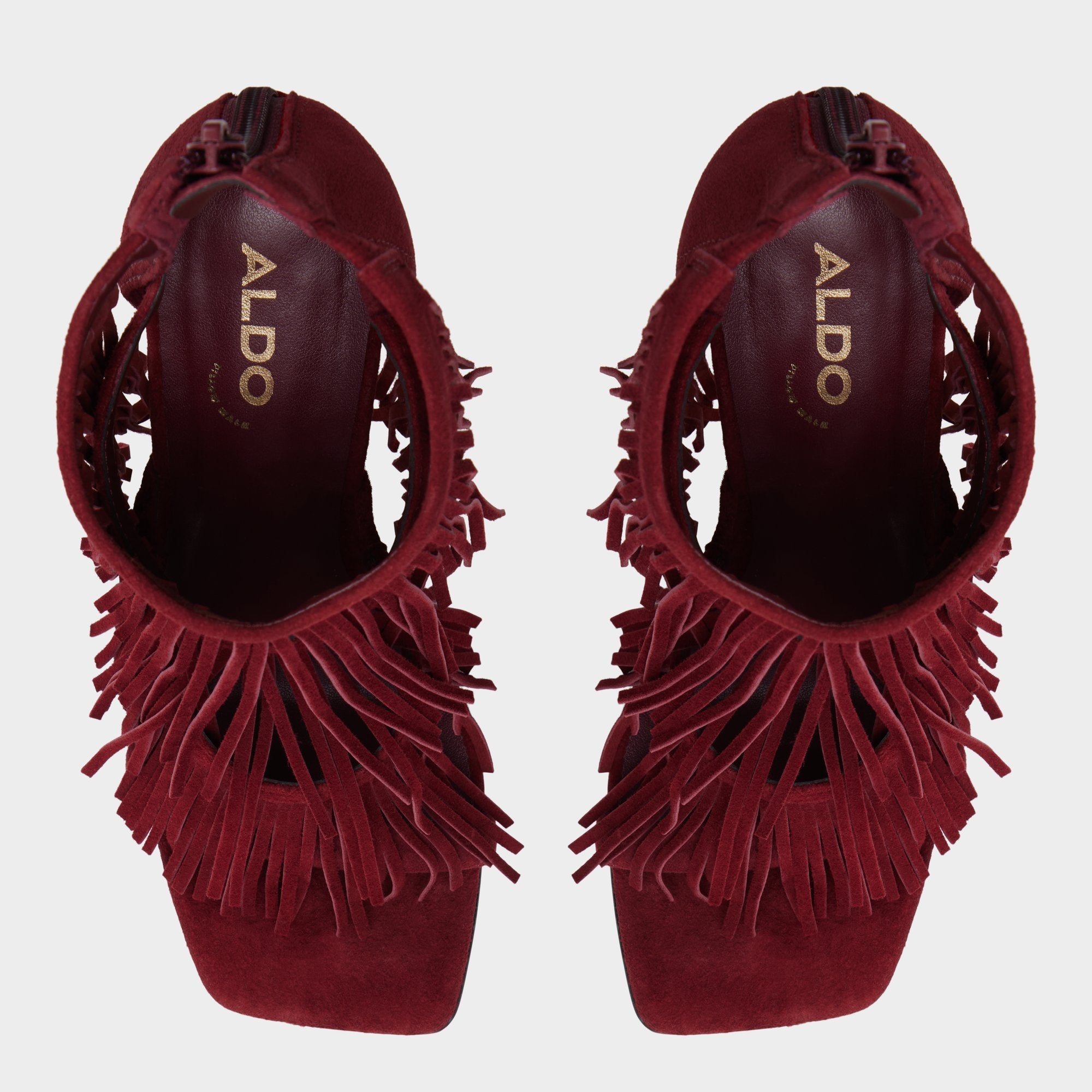 Nahana in Bordo - Strappy heeled sandal Stiletto heel