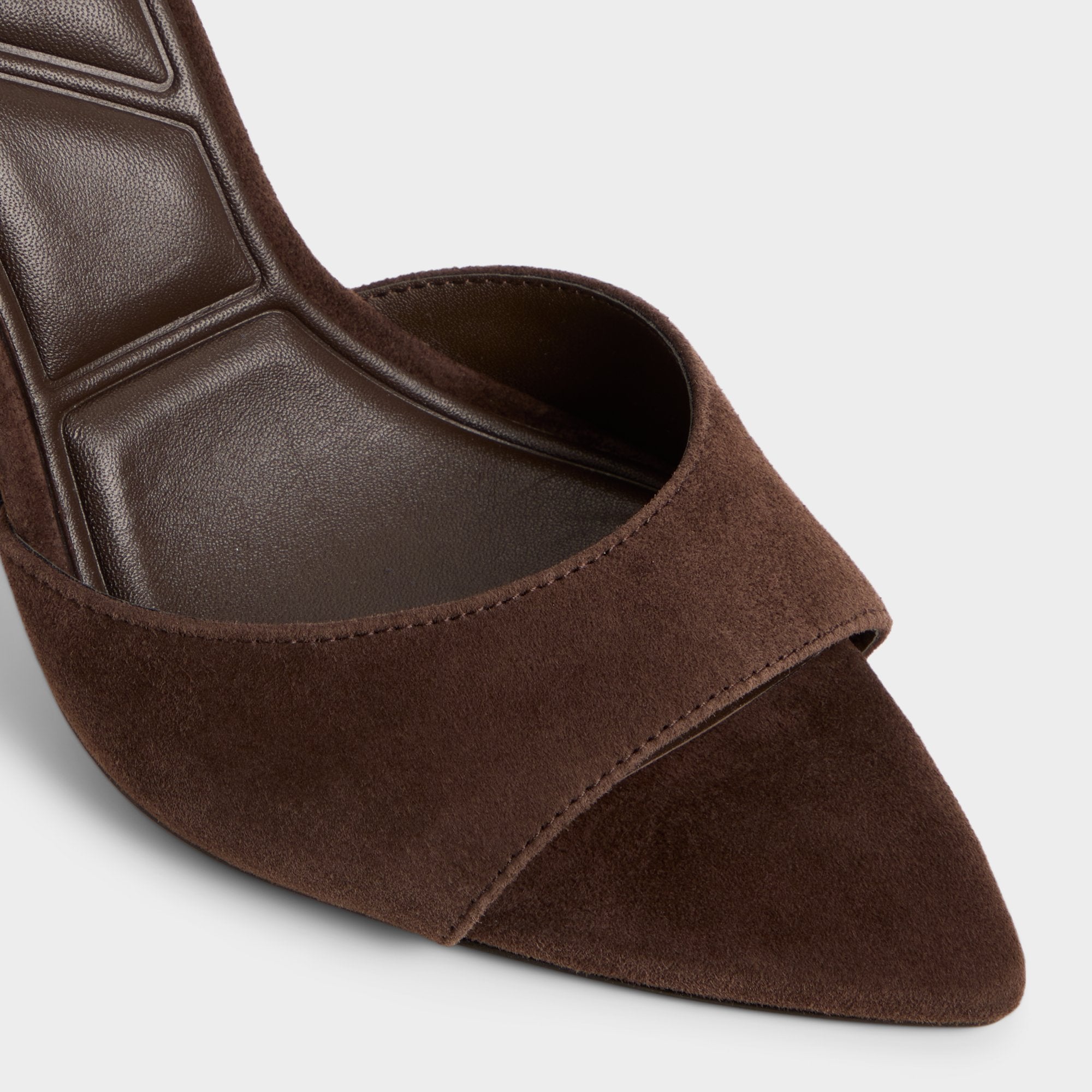 Medeza in Dark Brown - Strappy heeled sandal