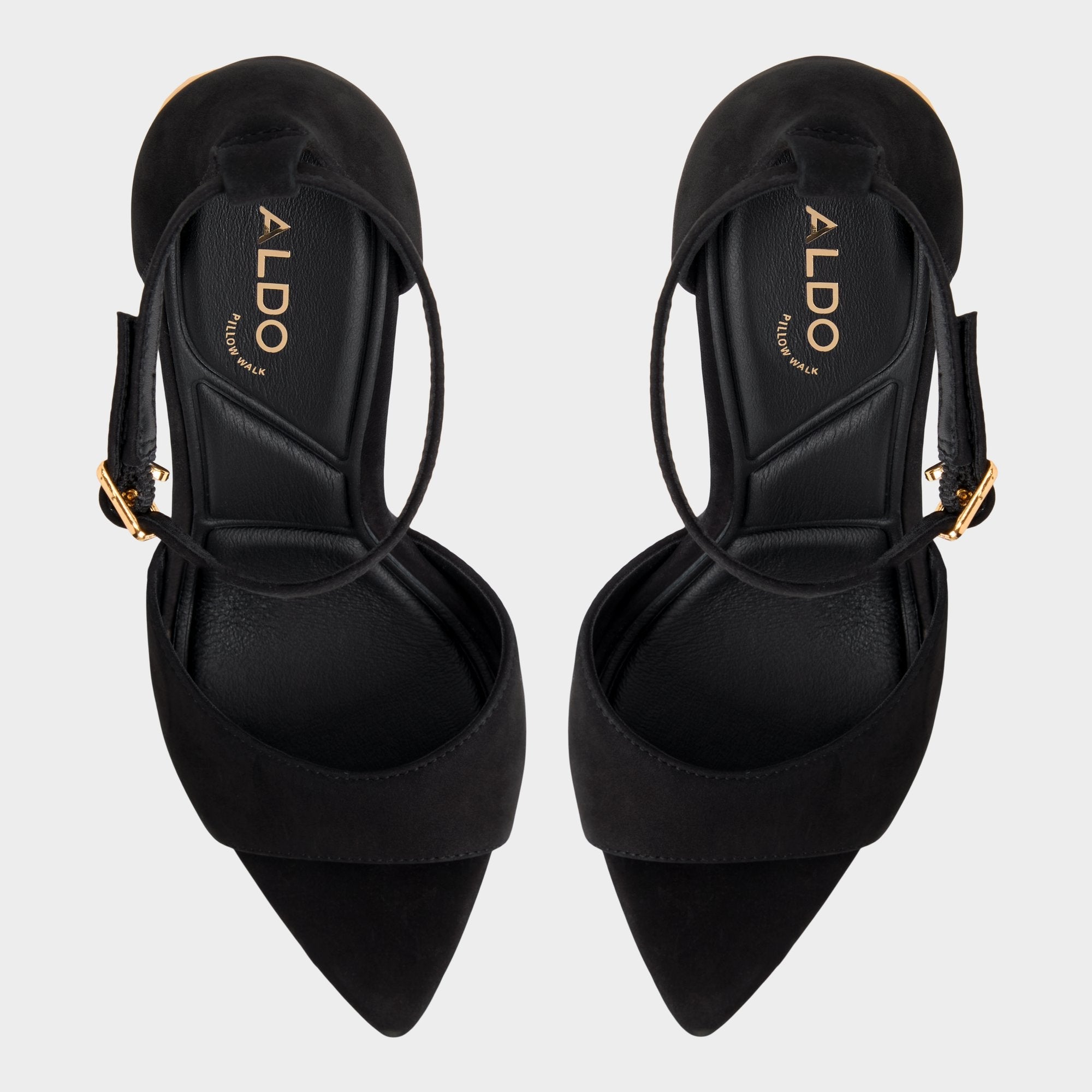 Medeza in Black - Strappy heeled sandal
