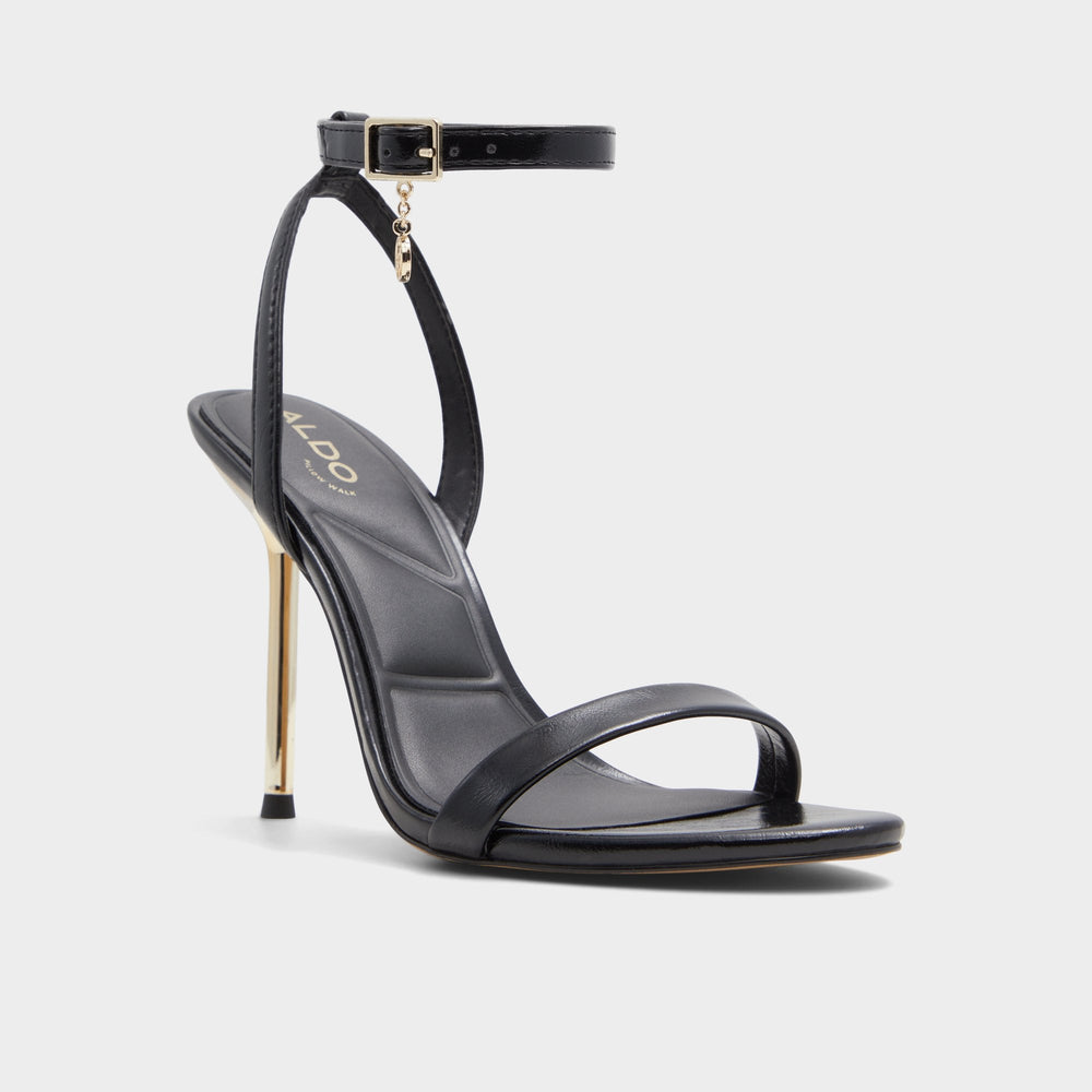 Maristou Black Women's Strappy sandals - Heeled sandal Stiletto heel