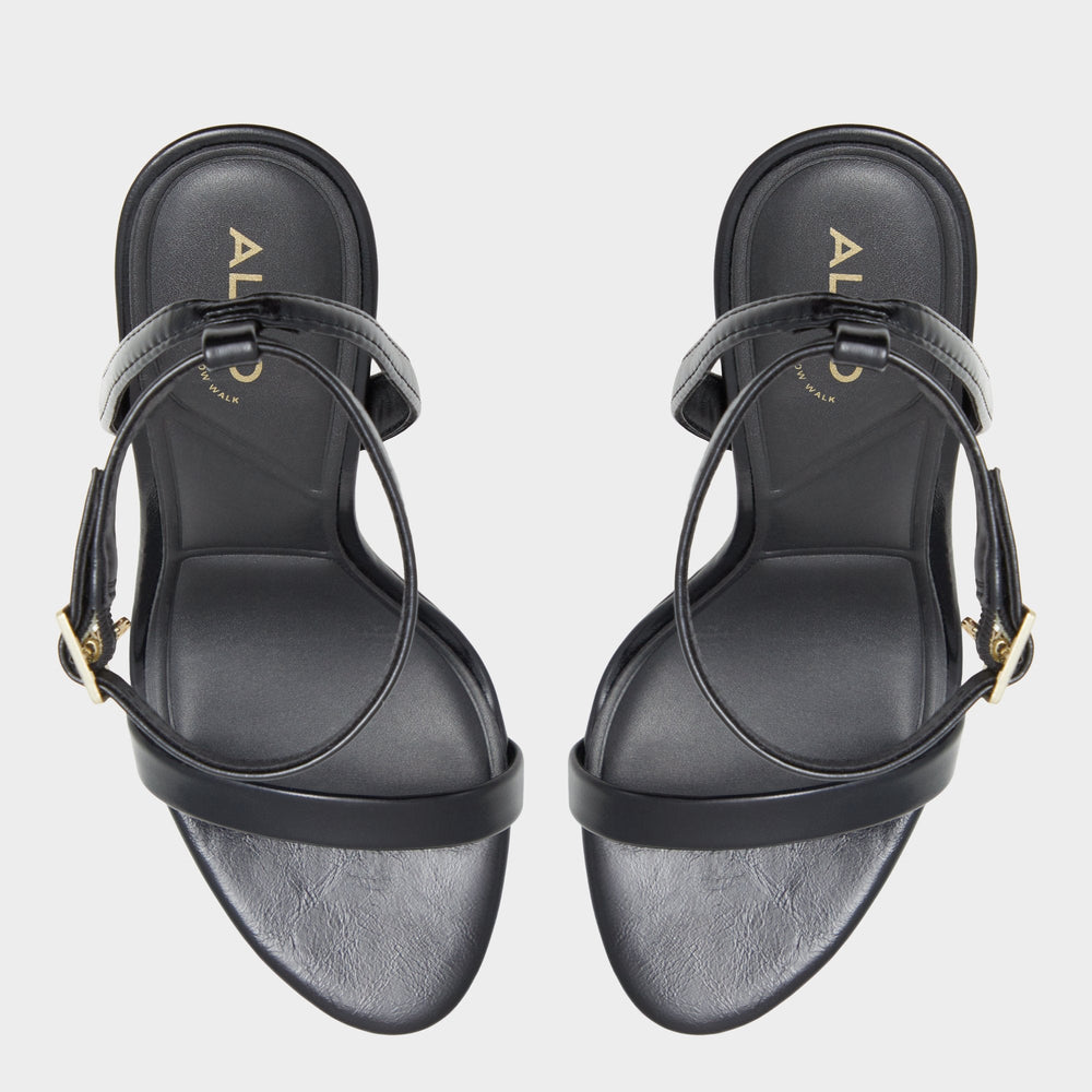 Maristou Black Women's Strappy sandals - Heeled sandal Stiletto heel