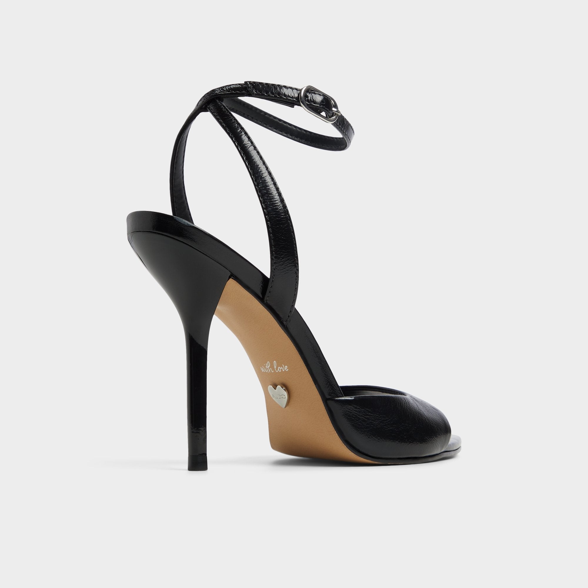 Forevermore Black Women's Strappy sandals - Strappy heeled sandal Stiletto heel