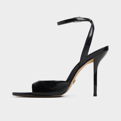 Forevermore Black Women's Strappy sandals - Strappy heeled sandal Stiletto heel