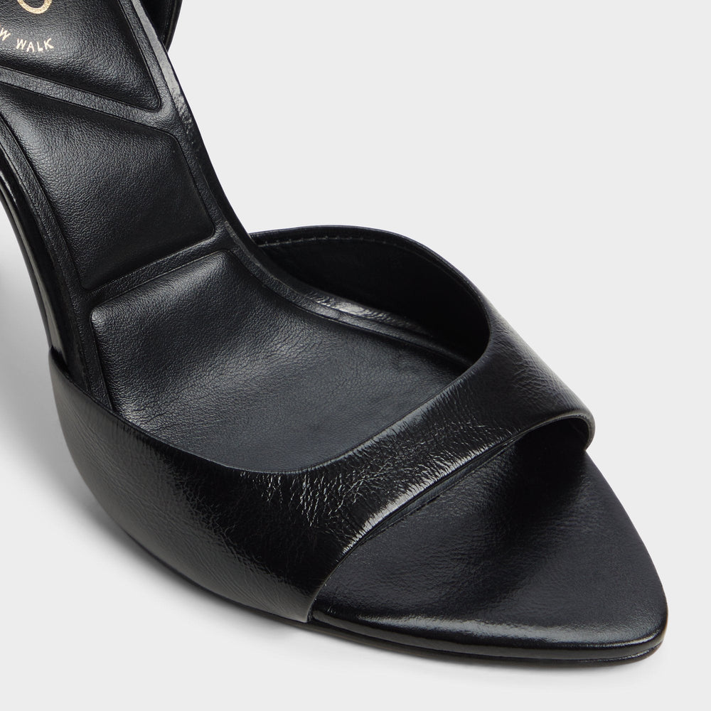 Forevermore Black Women's Strappy sandals - Strappy heeled sandal Stiletto heel