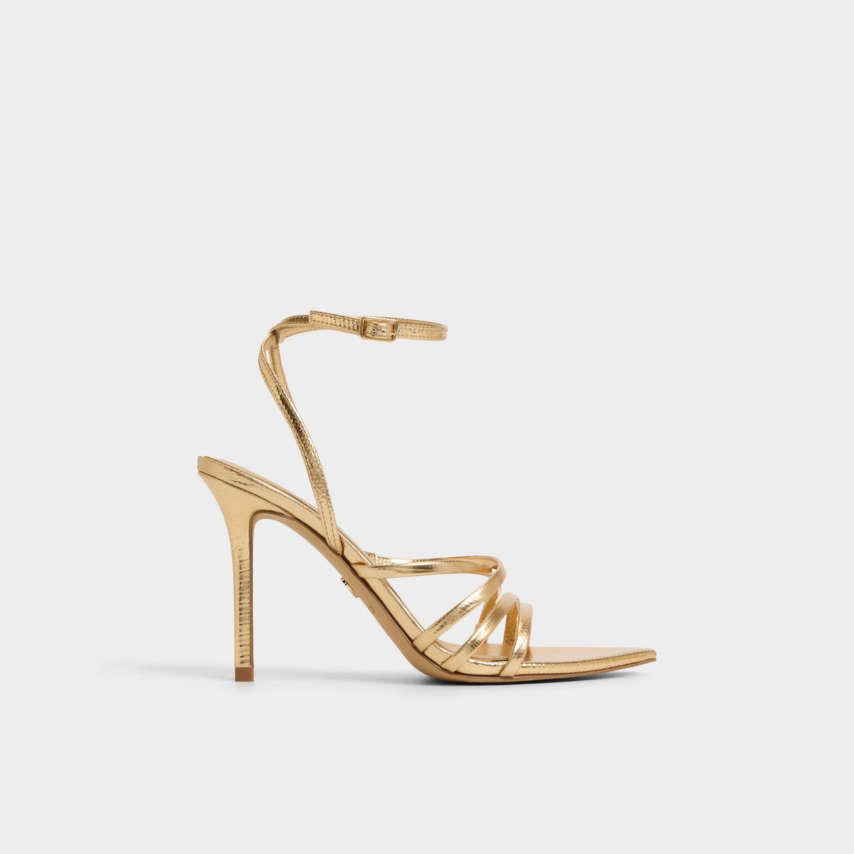 Stiletto heel Solania Gold Women's Heeled sandals - Strappy heeled sandal