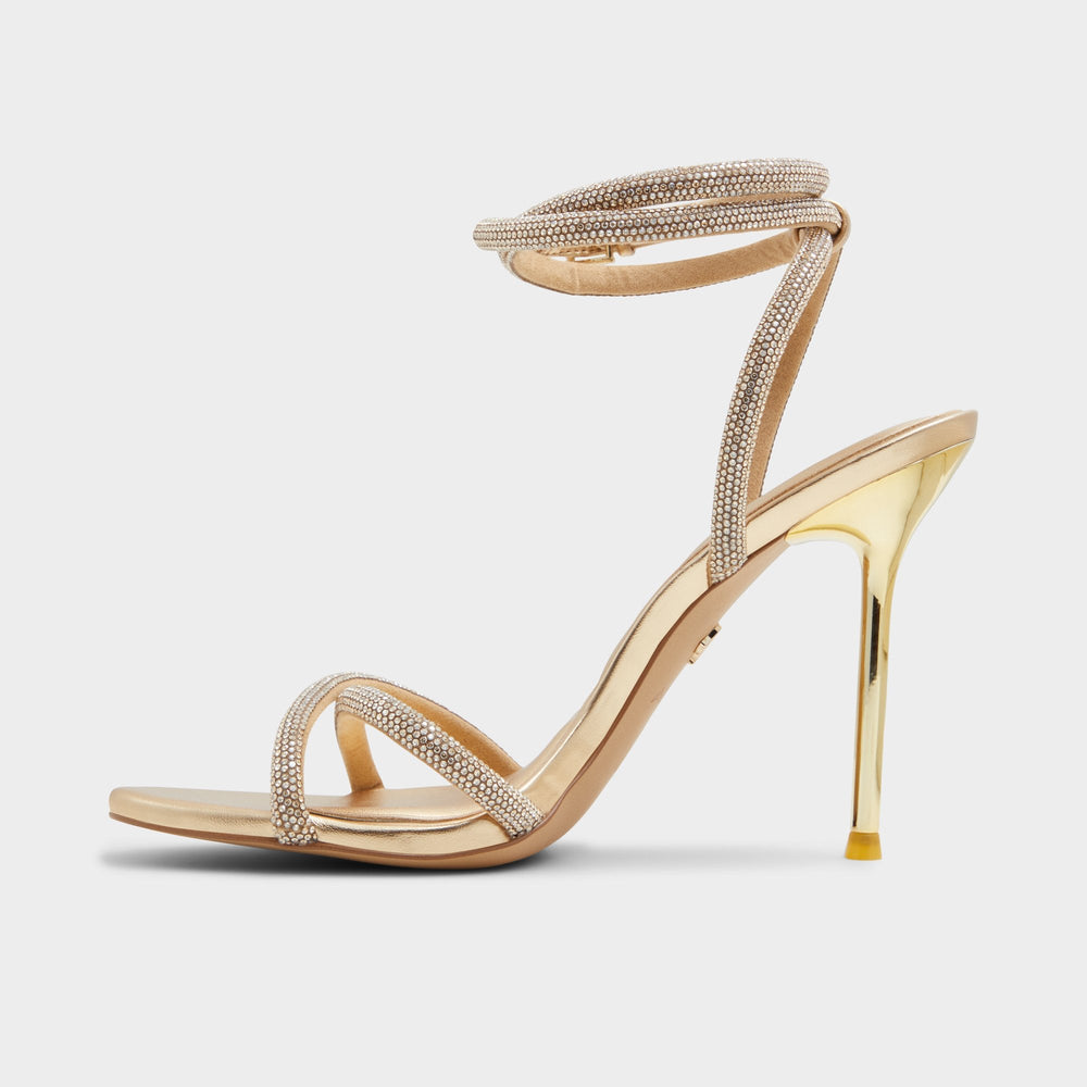 Stiletto heel Manaelden Gold Women's Heeled sandals - Strappy heeled sandal
