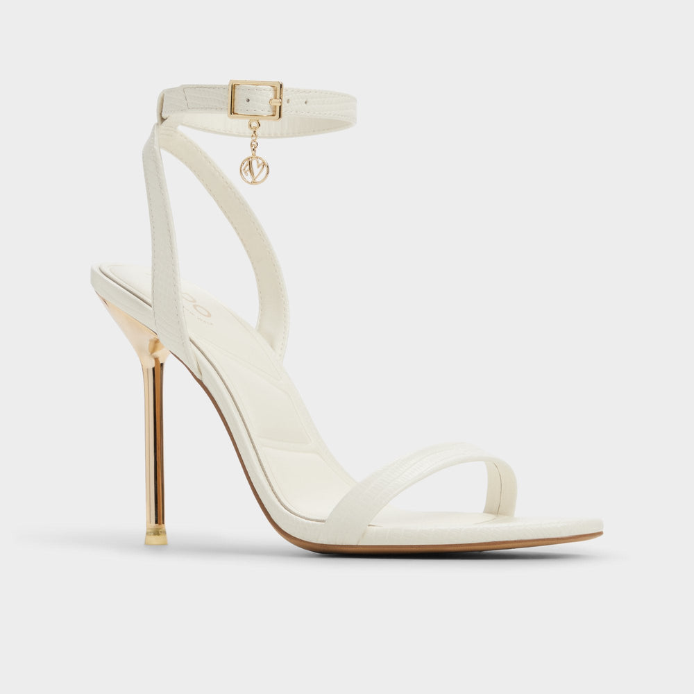 Maristou White Women's Strappy sandals - Heeled sandal Stiletto heel