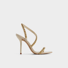 Stiletto heel Attey in Cream - Strappy heeled sandal