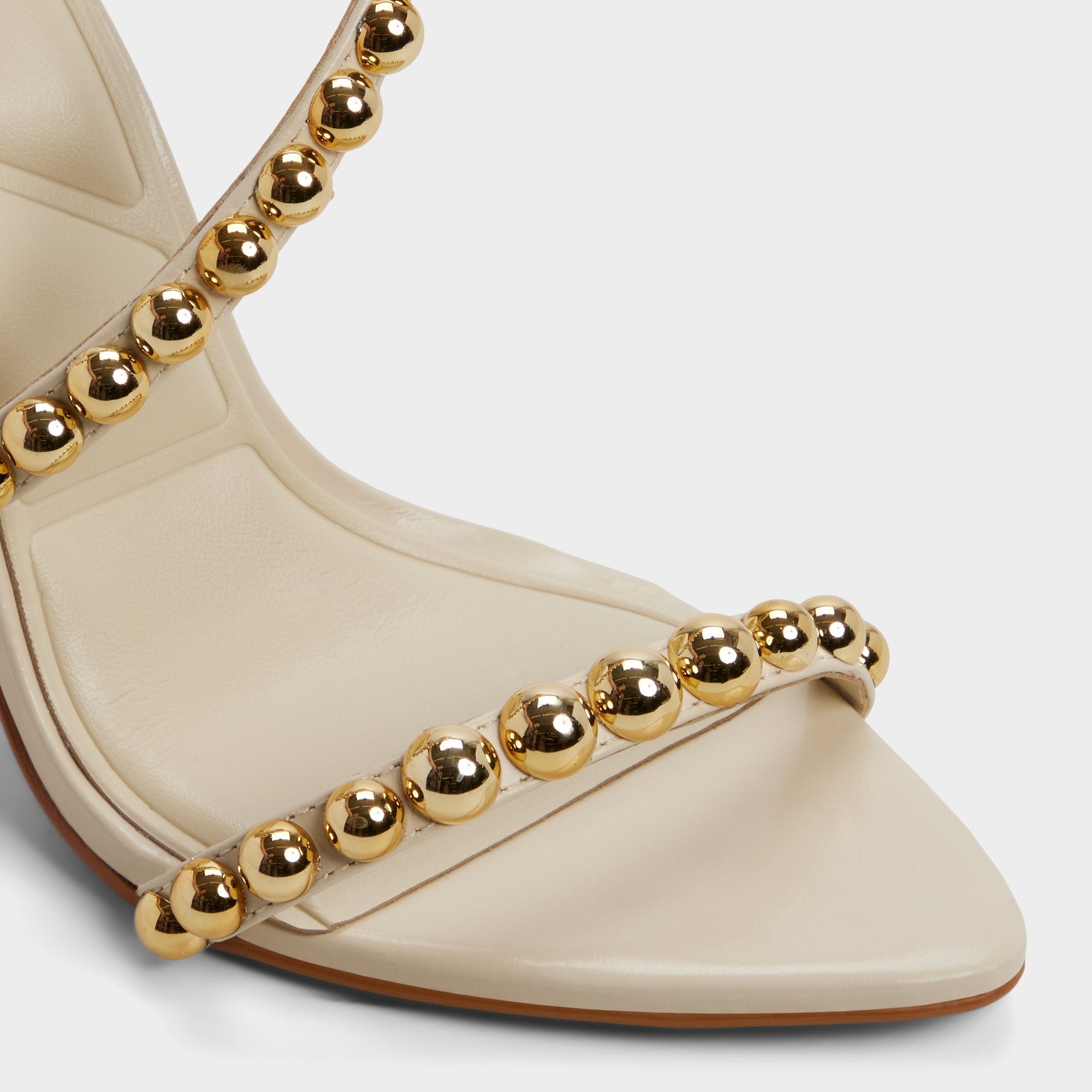 Stiletto heel Attey in Cream - Strappy heeled sandal